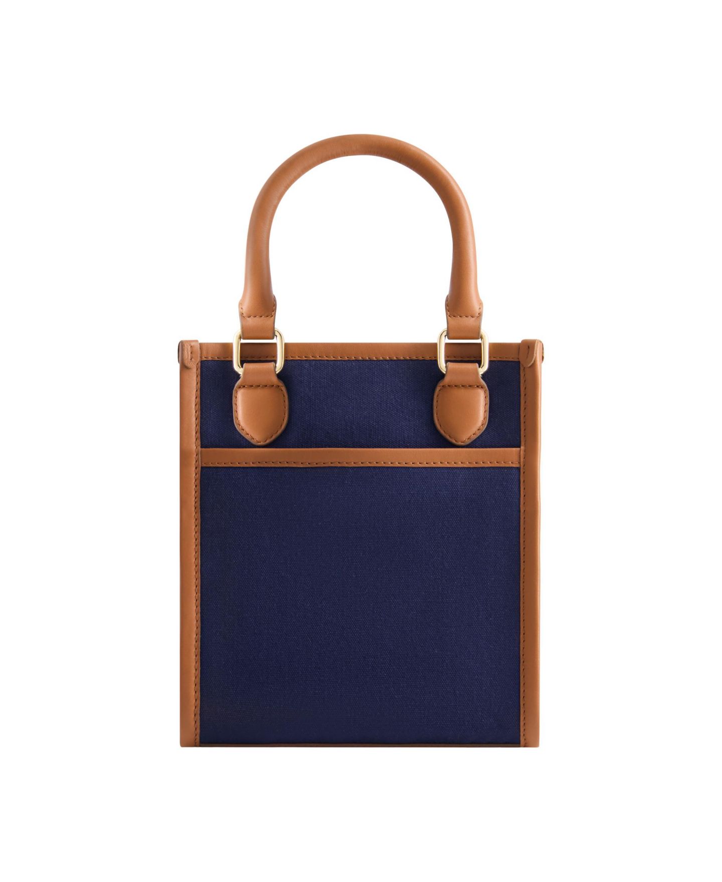 Женская сумка Tommy Bahama Solid Canvas North South Tote with Leather Trim, цвет: Тёмно-синий — фото 3