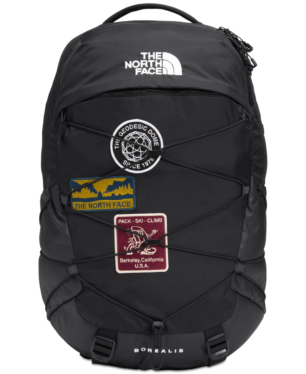 The North Face Men s Borealis Backpack Gravel tnf Black npf Smart Closet