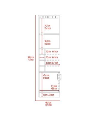 Seattle Bar Cabinet, Eight Bottle Cubbies, Two Large Open Shelves