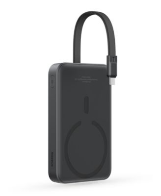 10000mAh Magnetic Power Bank 30W MagSafe Portable Charger, Yellow