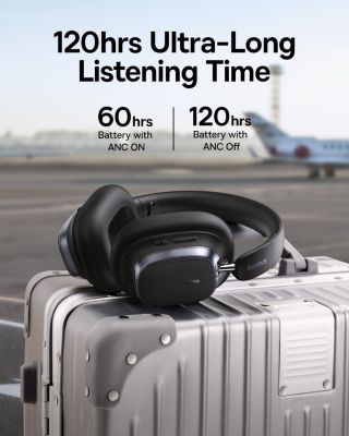 Bowie H1s Noise-Cancellation Wireless Headphones White