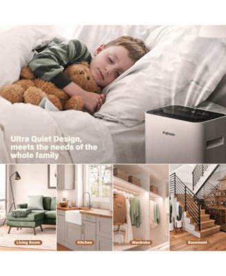 50 Pints Dehumidifier for Home Basements 4,500 Sq.Ft with Drain Hose Timer