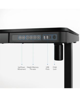 EW8W Height Adjustable Standing Desk, White