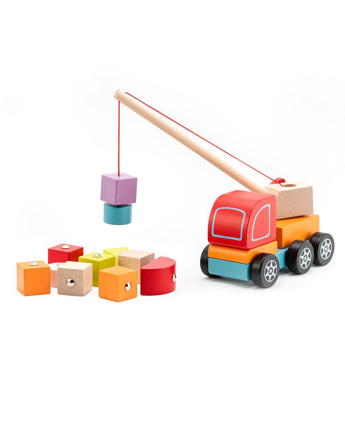 Cubika Wise Elk/Cubika Wooden toy - Crane Truck - Assorted Pre-pack (See Table 9