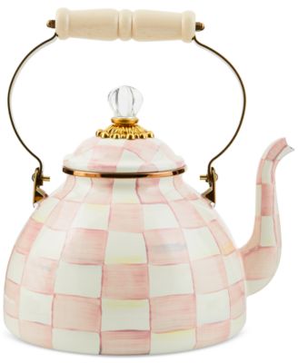 MacKenzie-Childs - Rosy Check 3-Qt. Tea Kettle