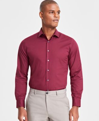 Alfani - Men's Slim-Fit Solid Dress Shirt