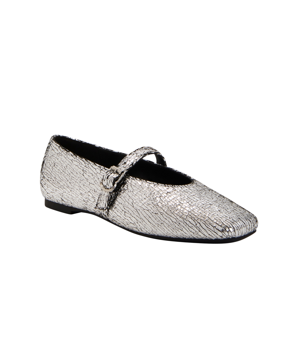 Shop Katy Perry Women's Evie Mary Janes Flats In Silver