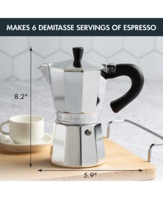 Aluminum Stovetop 6-Cup Espresso Maker 