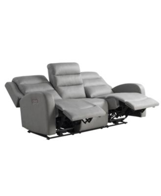 77.2"W Polyester Akron Power Reclining Sofa