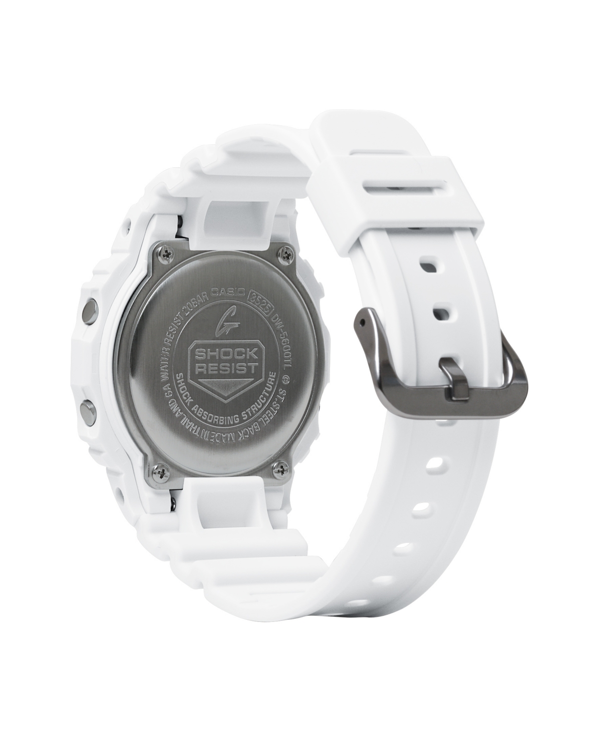 G-shock Men's Digital White Resin Watch, 42.8mm Dw5600tl-7 In White