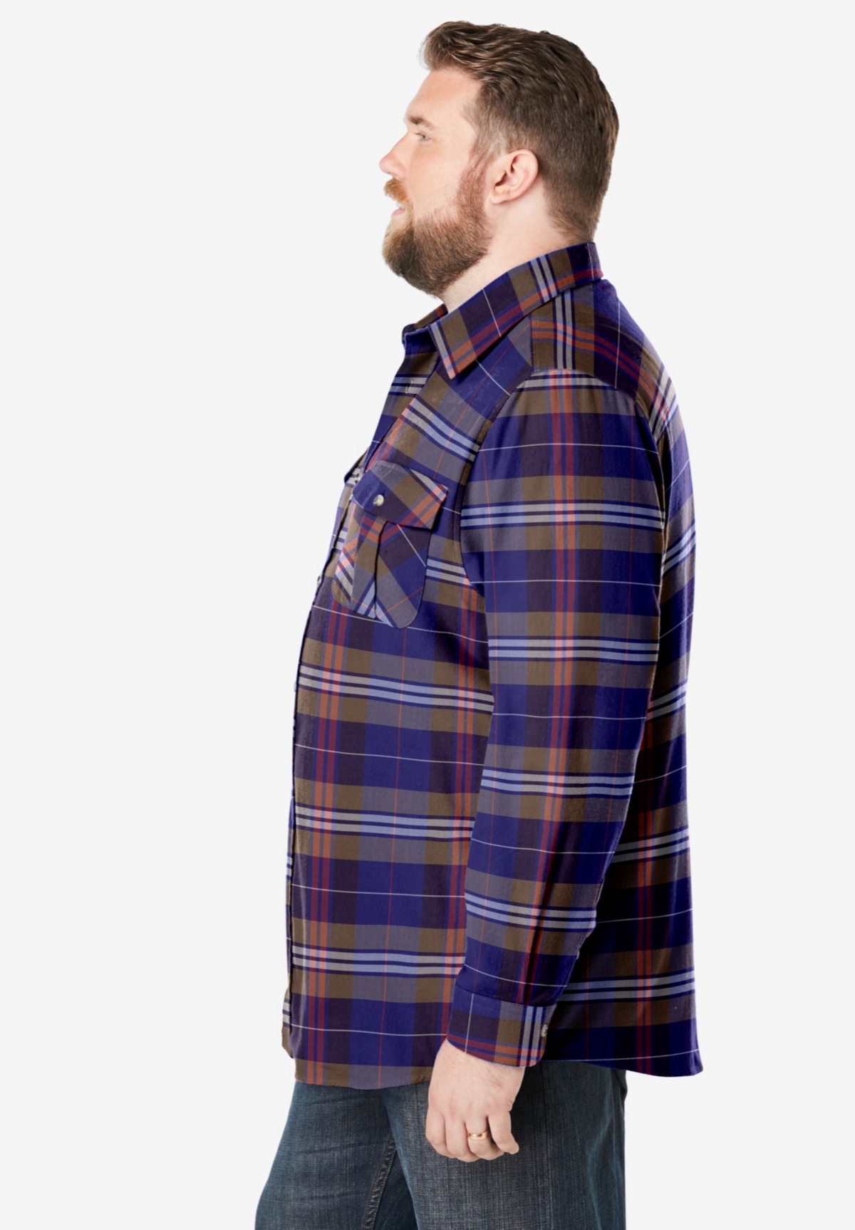 KingSize Big & Tall Signature Plaid Flannel Shirt