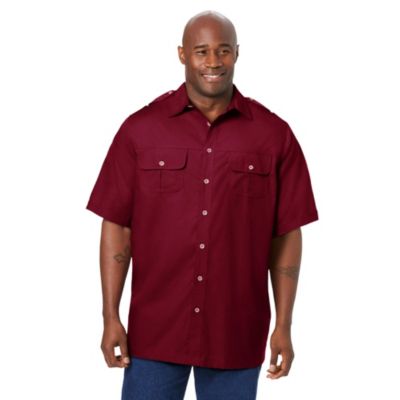 Big & Tall by KingSize Short-Sleeve Pilot Shirt