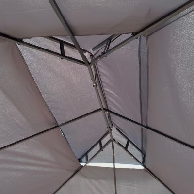 Streamdale 13' x 10' Gazebo with Double Roof & Mosquito Net