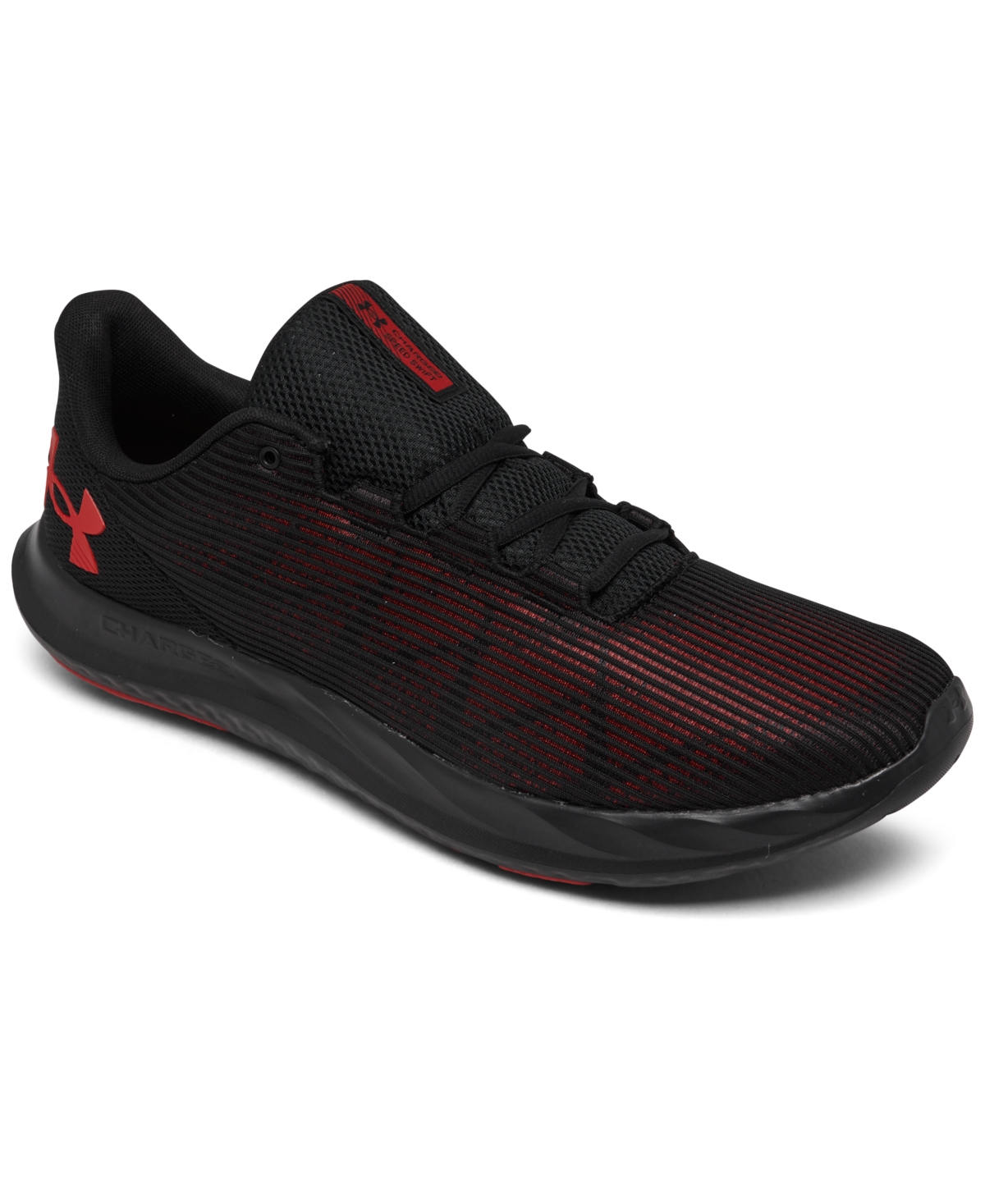 Men's Speed Swift Running Sneakers from Finish Line - Black/Red