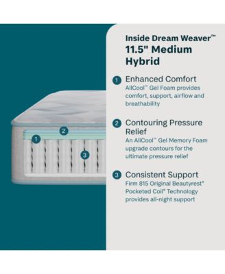 Beauty Sleep&reg; Dream Weaver 11.5" Hybrid Medium Mattress - King