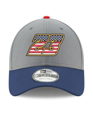 Men's Gray/Navy Bubba Wallace Salute 9FORTY Adjustable Hat