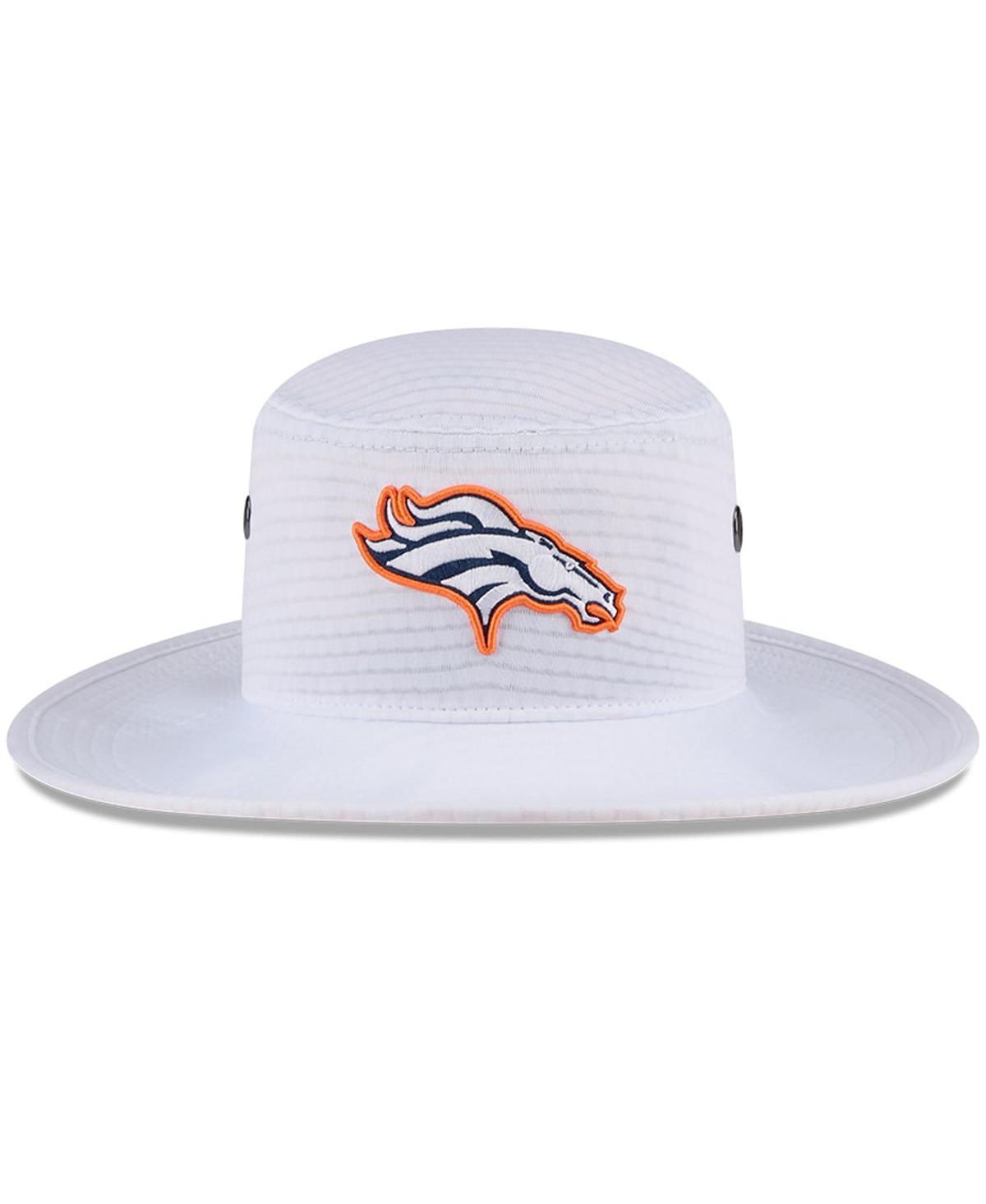 New Era Men's White Denver Broncos 2024 Nfl Training Camp Panama Bucket Hat In White