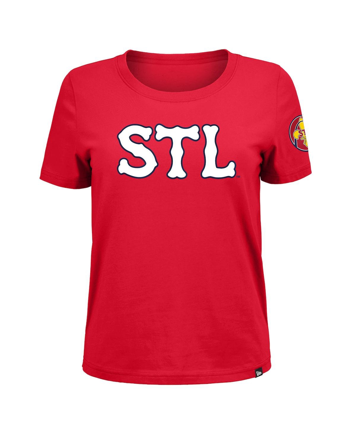 New Era Women'sSt. Louis Cardinals 2024 City Connect T-Shirt - Red