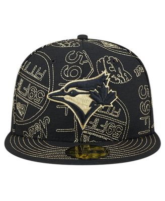 Men's Black Toronto Blue Jays 59FIFTY Day Allover Fitted Hat