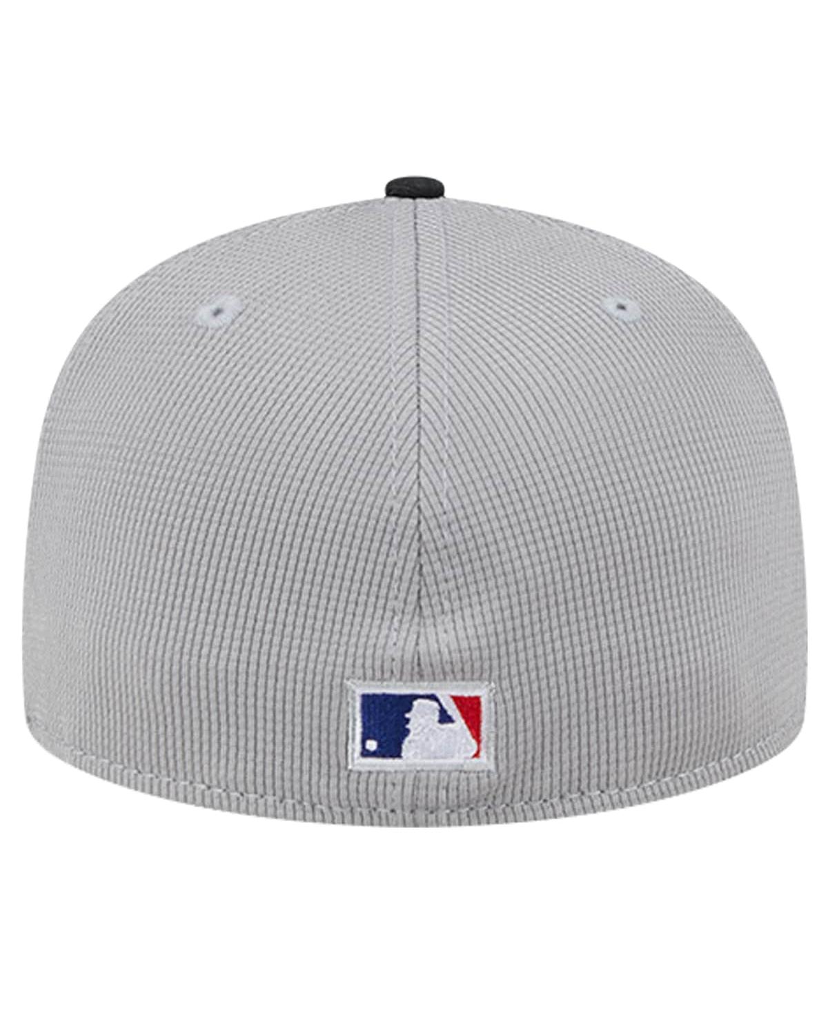 New Era Men'sMiami Marlins Pivot Mesh 59FIFTY Fitted Hat - Gray