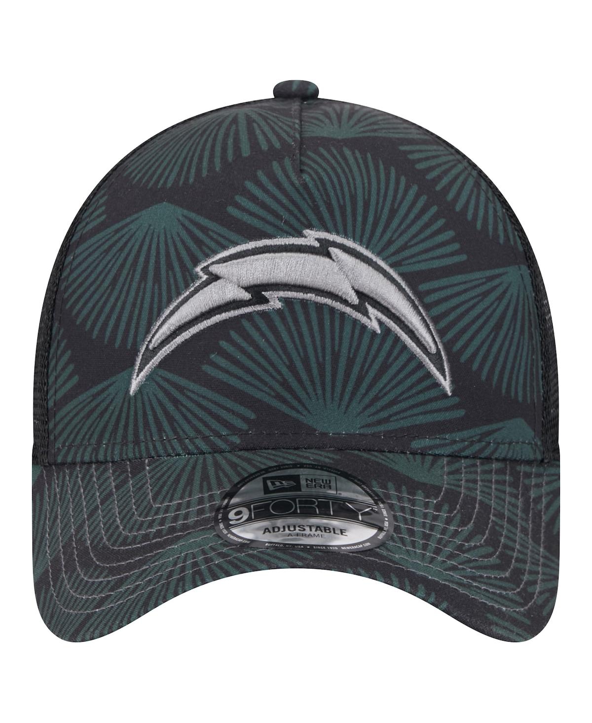 New Era Men'sLos Angeles Chargers Agave Trucker 9FORTY Adjustable Hat - Black