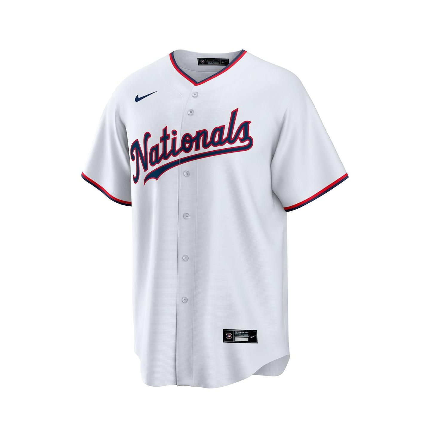 Детский топ Nike CJ Abrams White Washington Nationals Home Replica Player Jersey — фото 2