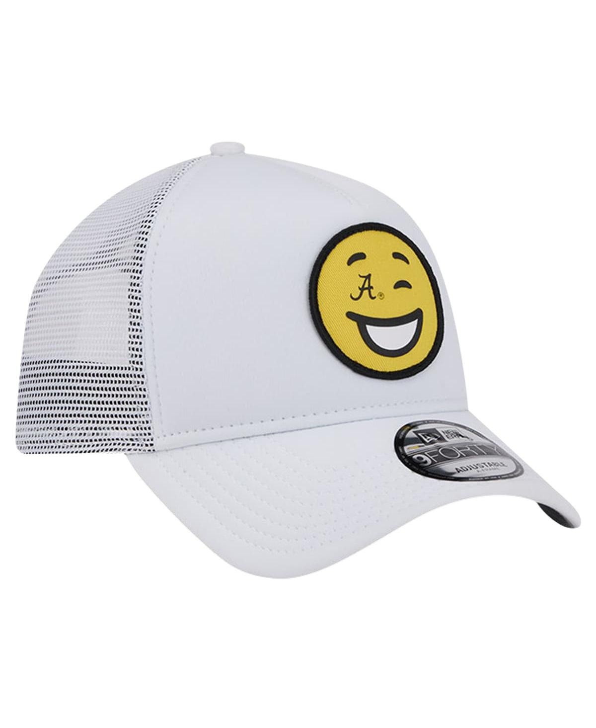 New Era Men's White Alabama Crimson Tide Wink Foam Trucker Adjustable Hat In White