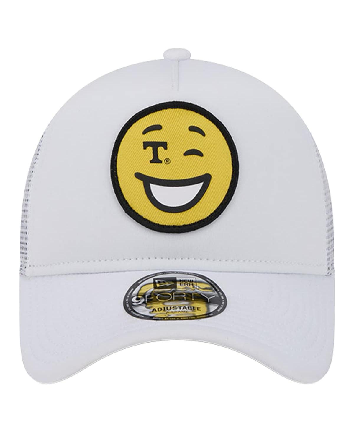 New Era Men's White Tennessee Volunteers Wink Foam Trucker Adjustable Hat In White