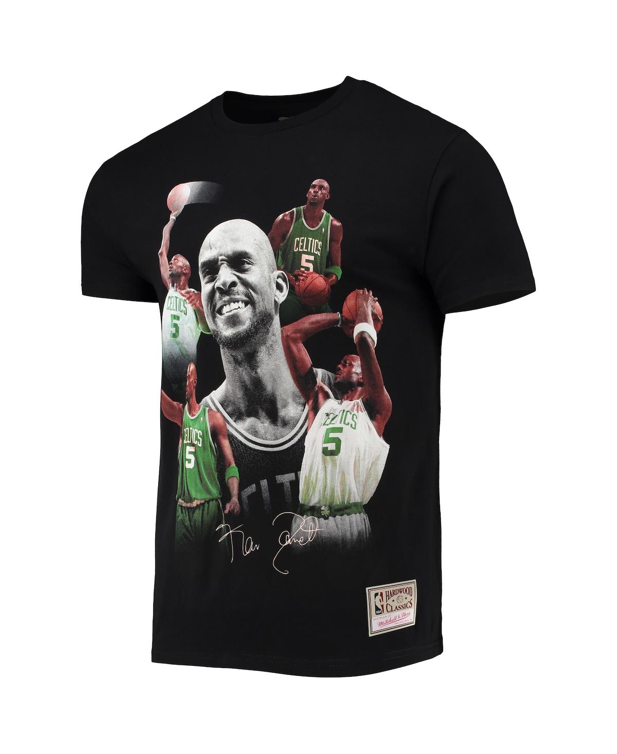 Mitchell & Ness Men's Kevin Garnett Black Boston Celtics Collage T-shirt In Black