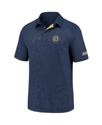 Men's Navy Philadelphia Union Iconic Defender Raglan Polo