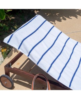 Cotton Terry Lounge Chair Covers, 2-Pack, 30" x 85" with Pocket Design