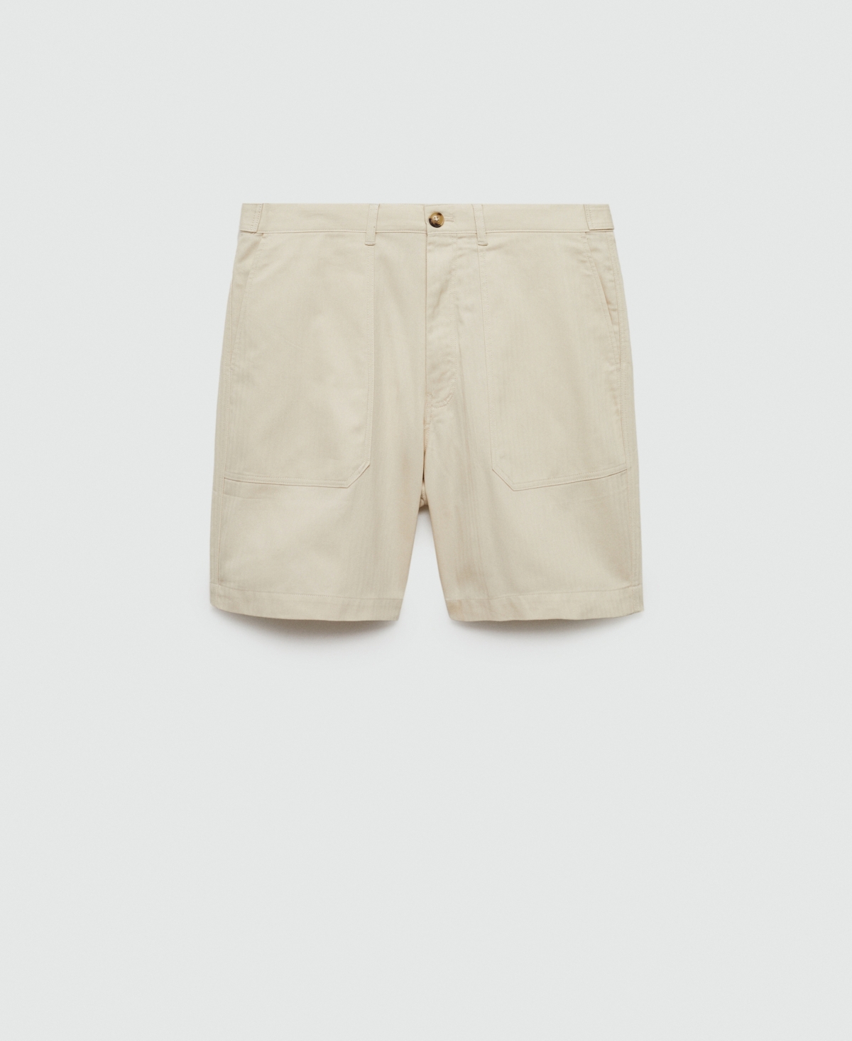 Mango Men's Herringbone Bermuda Shorts