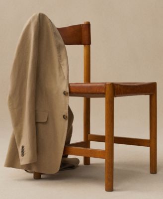 Men's Linen Slim-Fit Suit Blazer