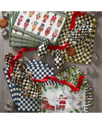 Courtly Check Cork-Backed Placemats, Set of 4