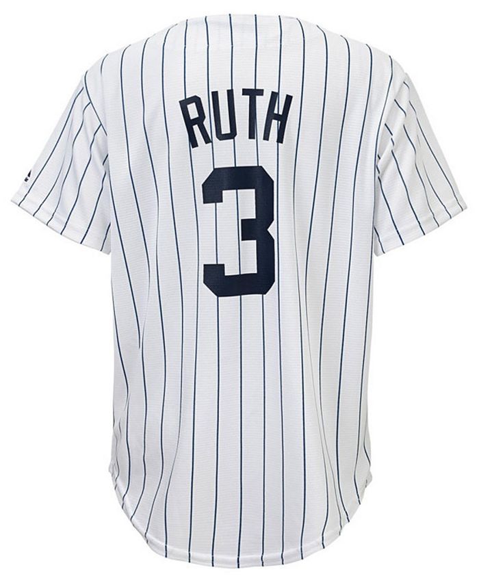 Men's New York Yankees Babe Ruth Nike Gray Road Cooperstown Collection  Player Jersey