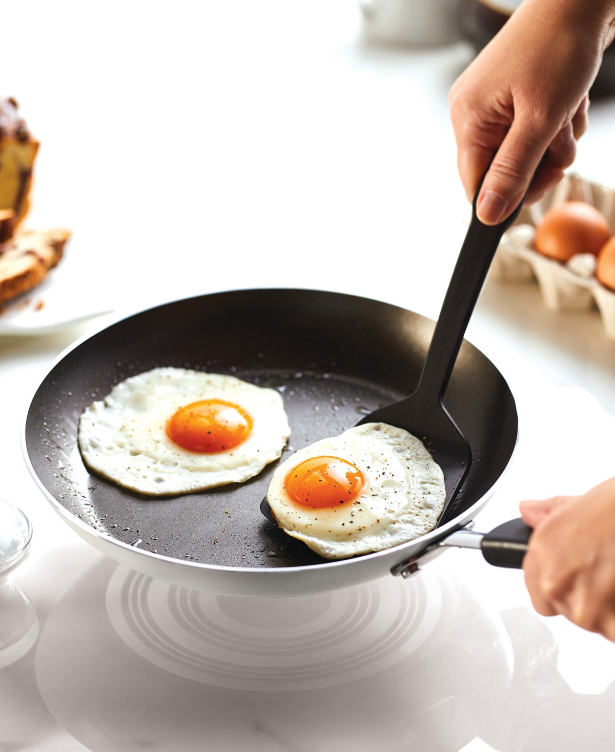 Farberware Cookstart Diamondmax Skillet Set, 2-piece In Silver