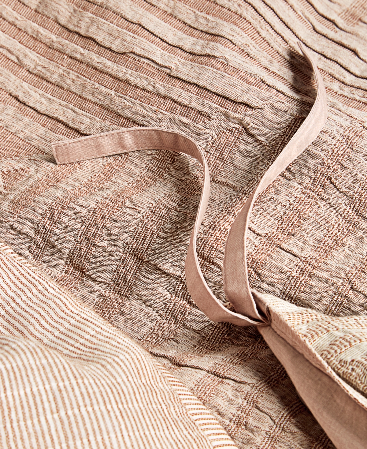 Last Act! Oake Concentric Square Matelasse 3-Pc. Duvet Cover Set, King, Exclusively at Macy's