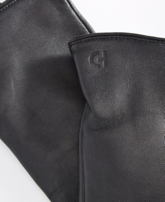 Leather Cashmere Blend Lined Basic Tech Tip Gloves