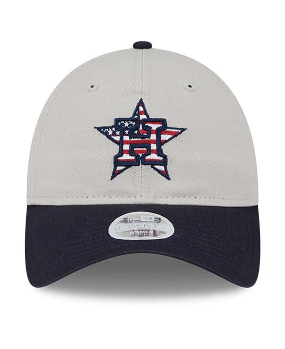 New Era Women's Black Houston Astros 2024 Fourth of July 9TWENTY Adjustable Hat