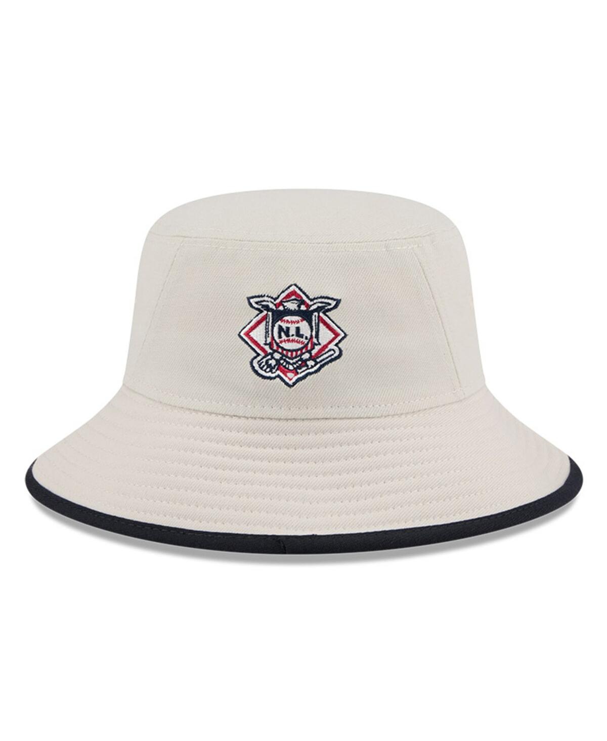 NEW ERA MEN'S KHAKI NEW YORK METS 2024 FOURTH OF JULY BUCKET HAT 