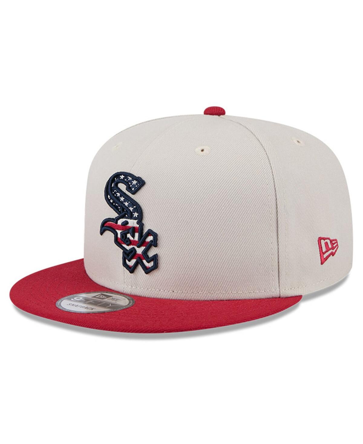 Shop New Era Men's Red Chicago White Sox 2024 Fourth Of July 9fifty Snapback Hat In Khaki