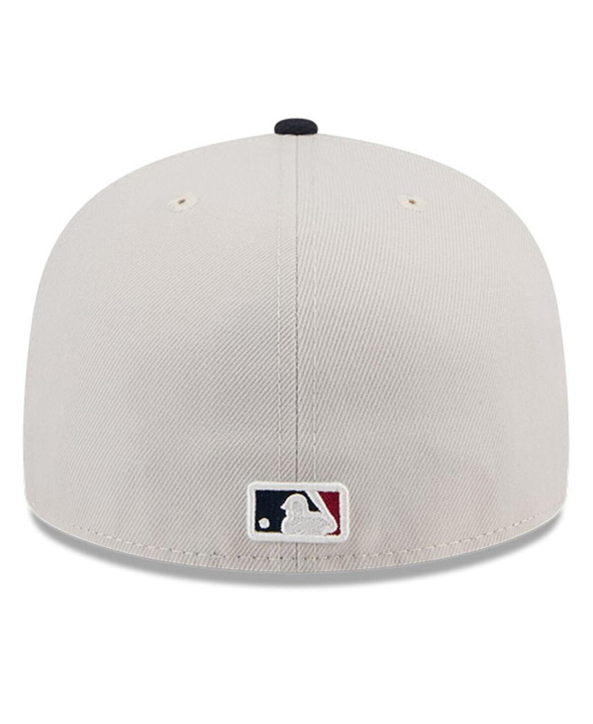 Shop New Era Men's Black Houston Astros 2024 Fourth Of July 59fifty Fitted Hat In Khaki