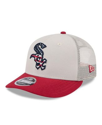 Men's Red Chicago White Sox 2024 Fourth of July Trucker Low Profile 9FIFTY Snapback Hat