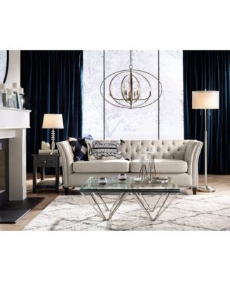 Roxie Modern Floor Lamp Standing 65 1/2" Tall Brushed Nickel Sheer Linen Double Drum Shade for Living Room Bedroom Office House