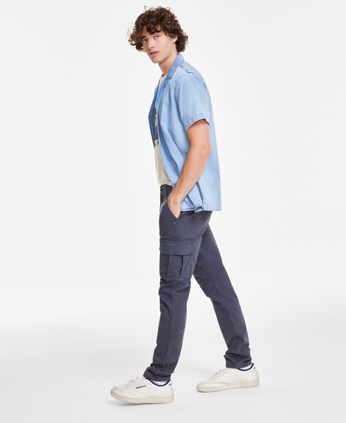 Sun + Stone Men's Garment-dyed Straight-Fit Morrison Tapered Cargo Pants, Created for Macy's