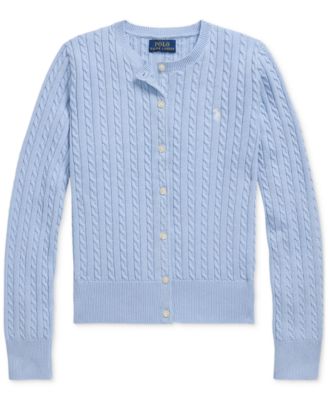 Polo Ralph Lauren - Big Girls Cable-Knit Cotton Cardigan