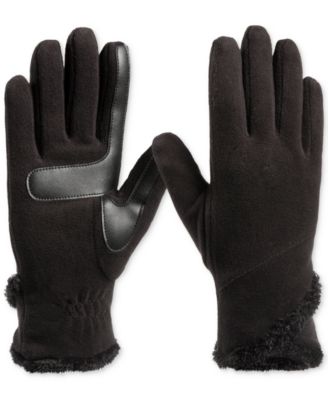 Women's Stretch Fleece Overlap Water-Repellent Gloves