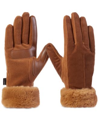 Isotoner Signature - Women's Mya smartDRI&reg; Faux-Fur Cuff Gloves