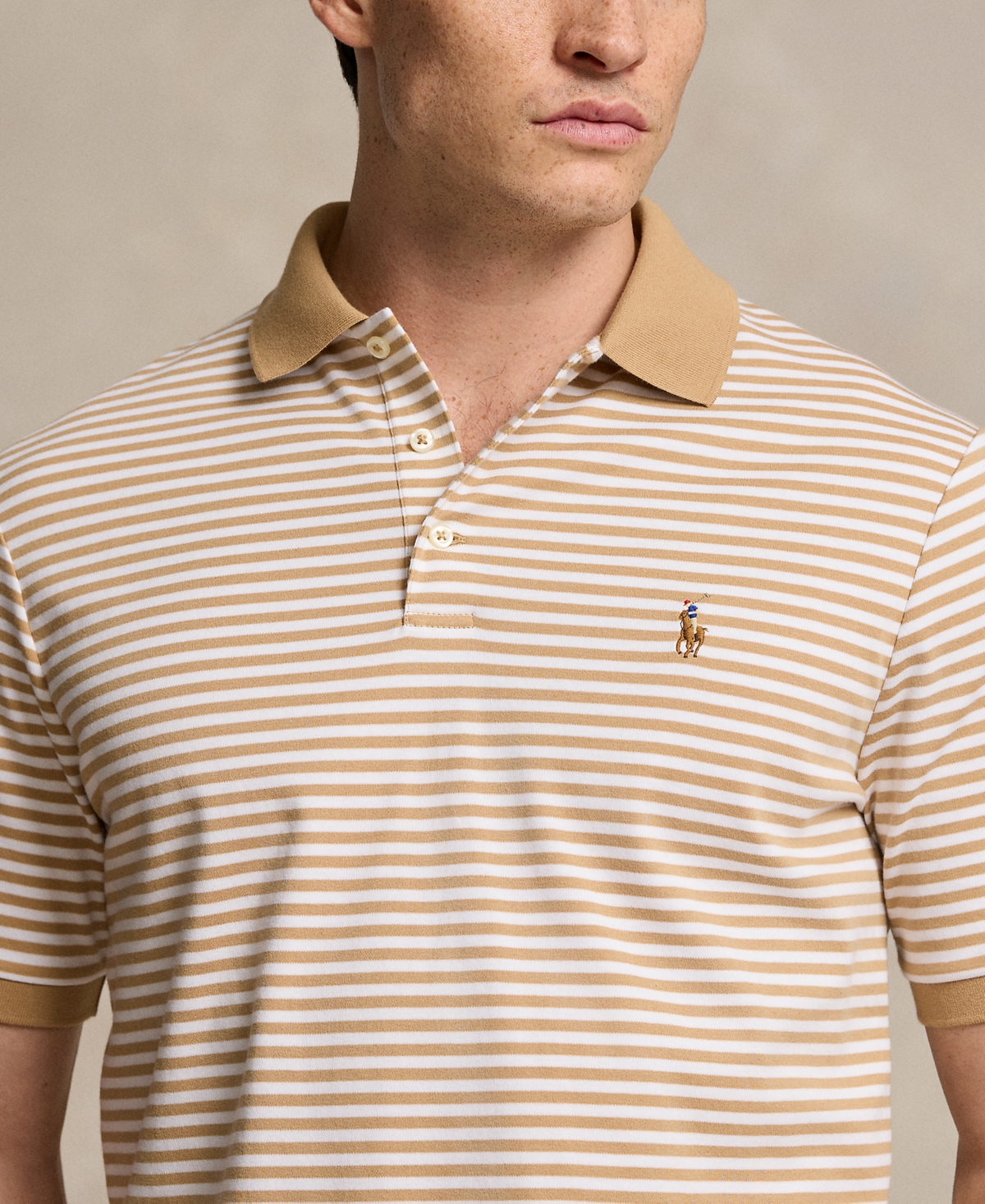 Polo Ralph Lauren Men's Classic-Fit Soft Cotton Polo Shirt -white
