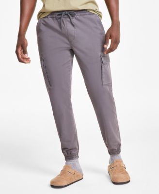 Men's Garment-Dyed Cargo Jogger Pants, Created for Macy's